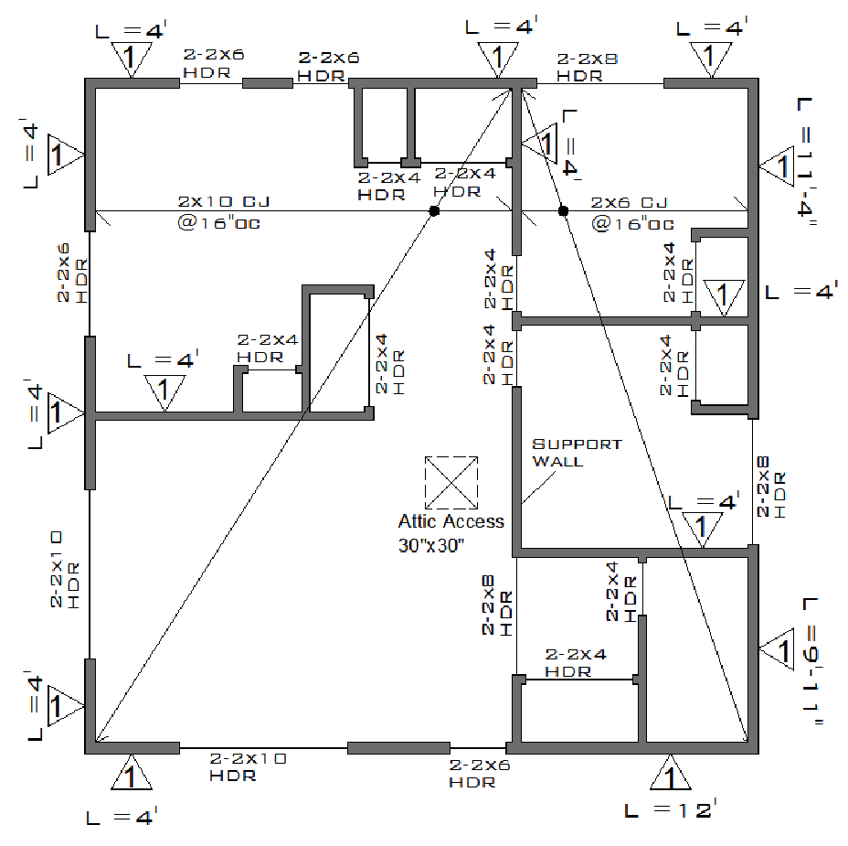 Framing Plan Residential Plans Framing Plan Residential Plans